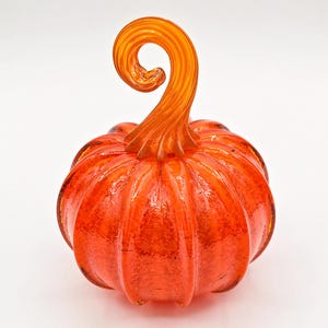 Hand Blown Glass Pumpkin