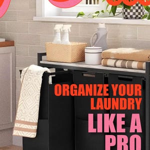 3-Section Rolling Laundry Sorter