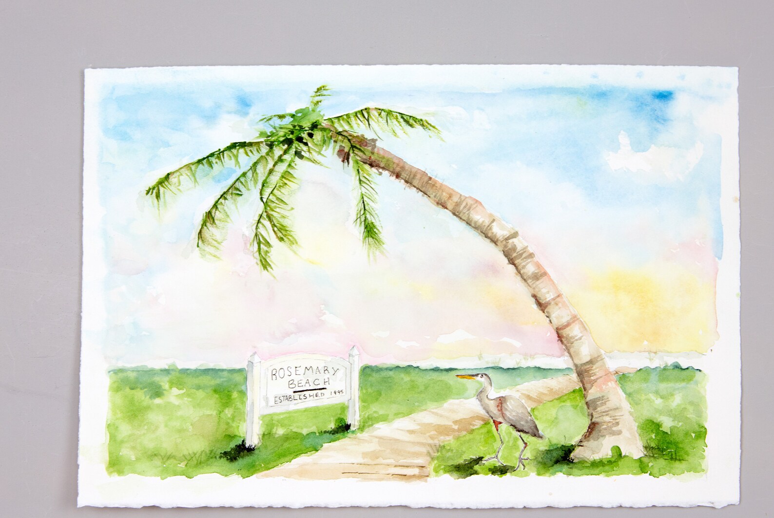 Rosemary beach 30a original watercolor painting walton Etsy