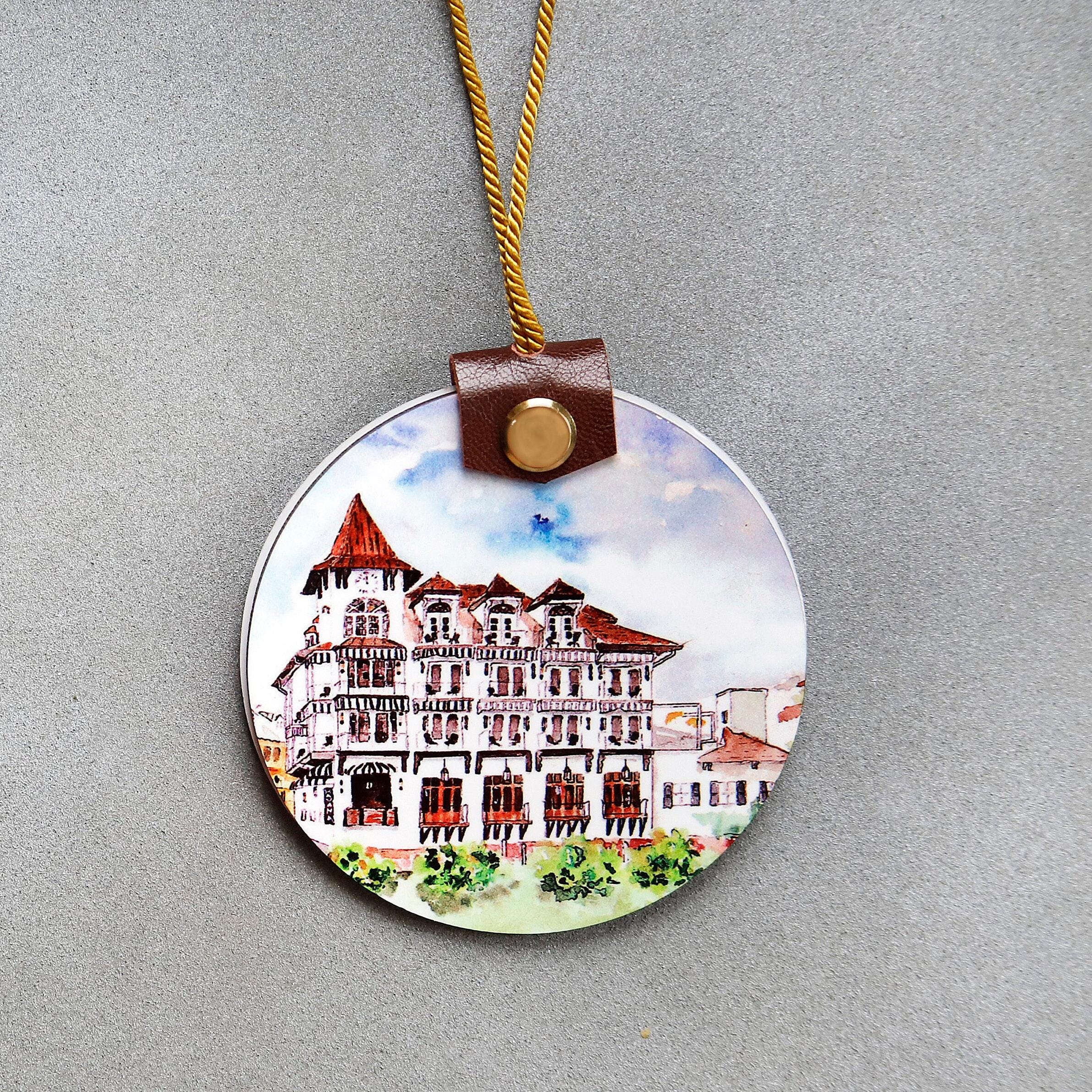 【misen2014 さま】vintage ❀ ターコイズ まぁるいオーナメント MRジュエルガラスオーナメント/ボール/シャイニーグリーン｜輸入雑貨の