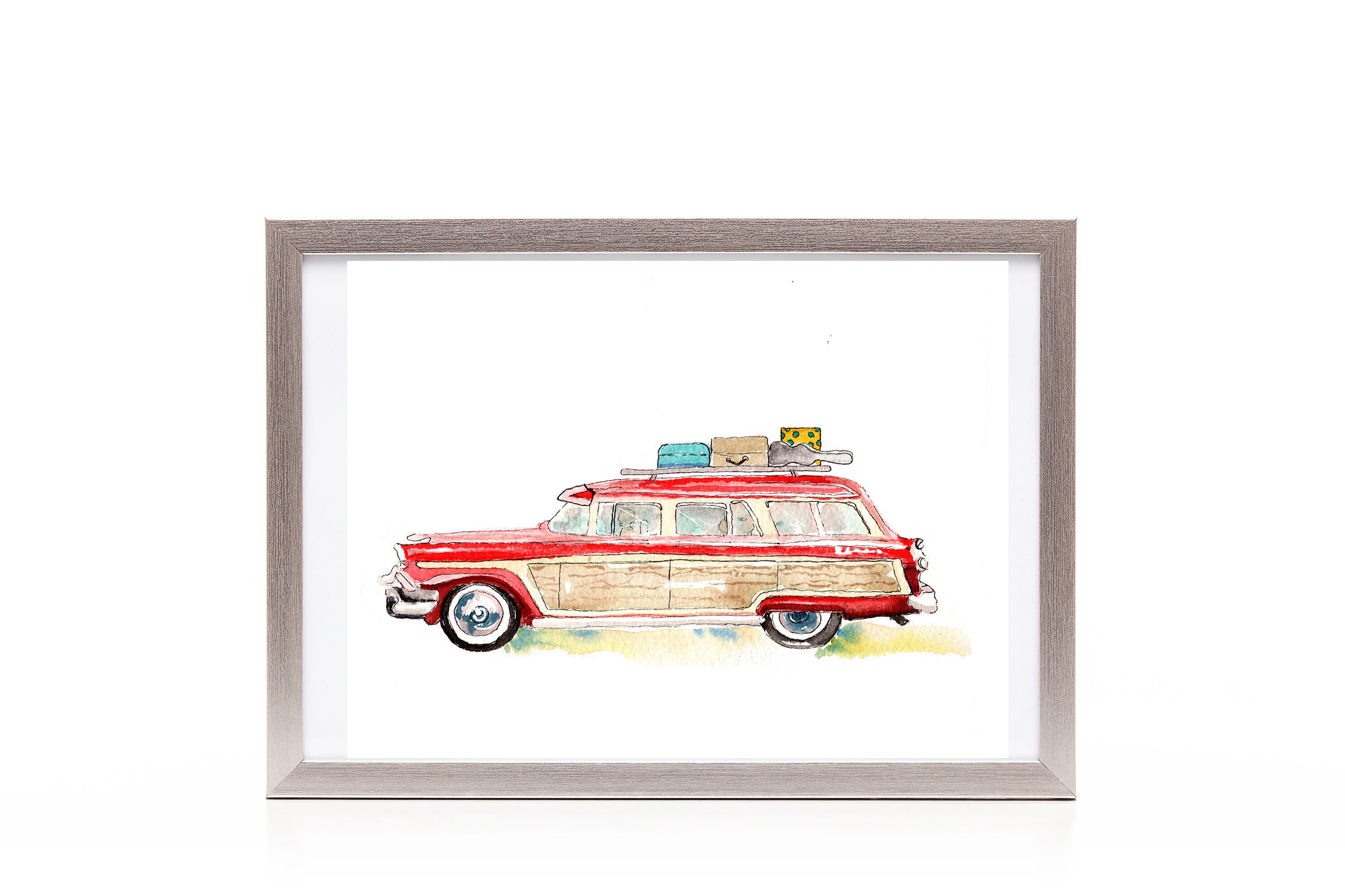 Station Wagon Print: Mid-century Modern Retro Art - Etsy
