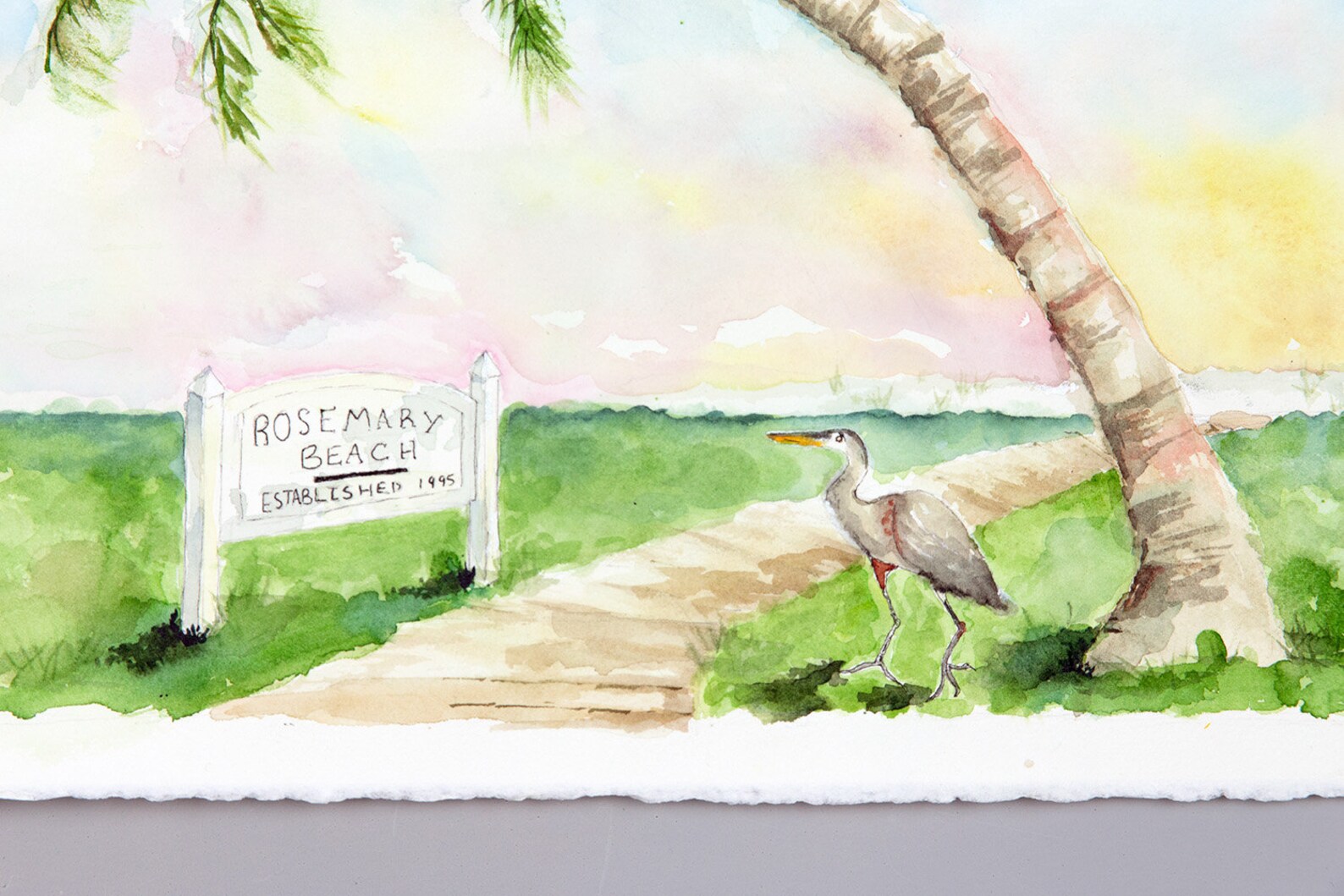 Rosemary beach 30a original watercolor painting walton Etsy