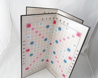 Scrabble Game Boards Vintage Upcycle Repurpose Craft Supplies Journal Covers Some Flaws