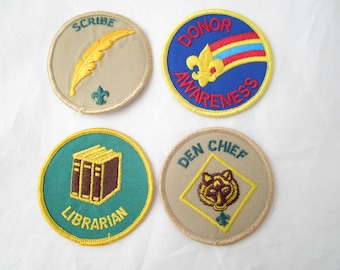 4 Vintage Boy Scouts Patches Never Used