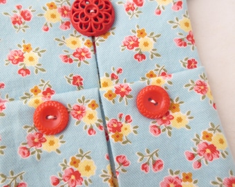 Vintage Table Napkin Made Into Tiny Dress Fabric Repurpose Upcycle