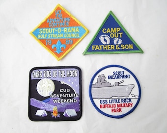 4 Vintage Boy Scouts Patches Never Used