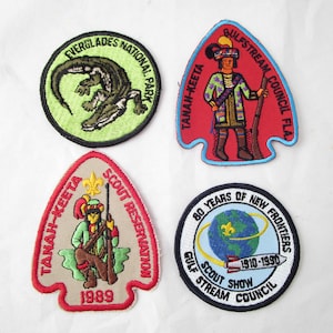 4 Vintage Boy Scouts Patches Never Used