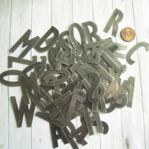 1.5 Inch Metal Letters and Numbers One and One Half Inch High Aluminum  Letter/number Listing for ONE Letter/number NOT the Entire Alphabet. 