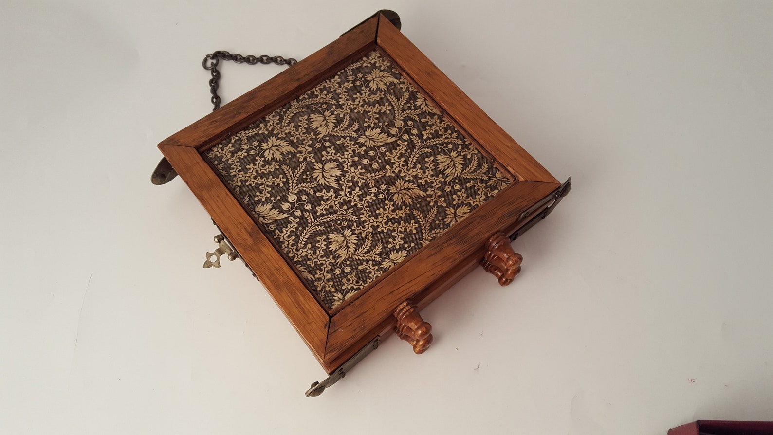 Antique Victorian Wooden 3 Fold Shaving Mirror Oak Embossed Etsy