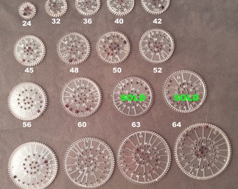 You Choose Vintage KENNERS Spirograph Replacement Parts Pre-owned Used Clear Plastic Circle Disks