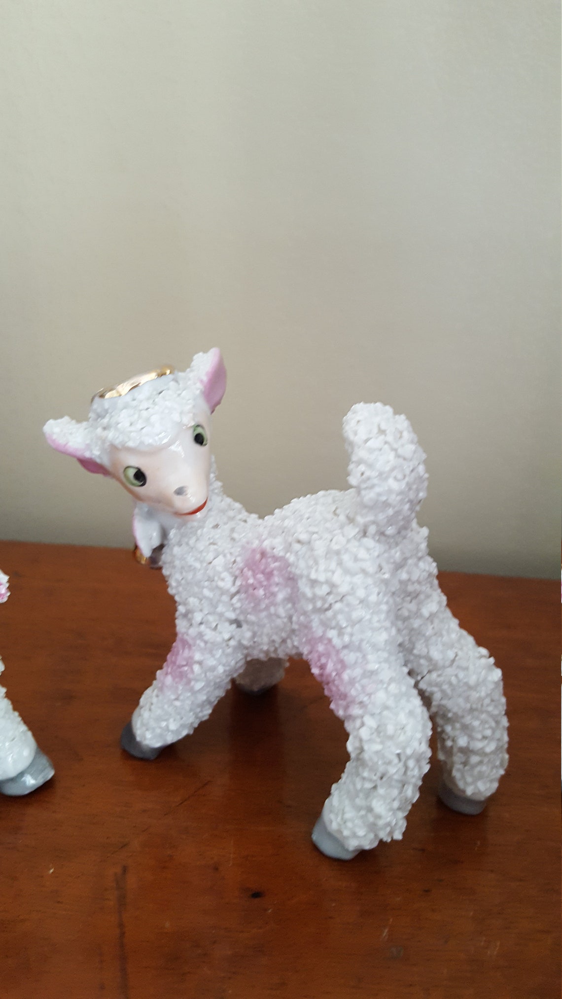 Pair Vintage Anthropomorphic Sugar Lambs Porcelain Ceramic Etsy