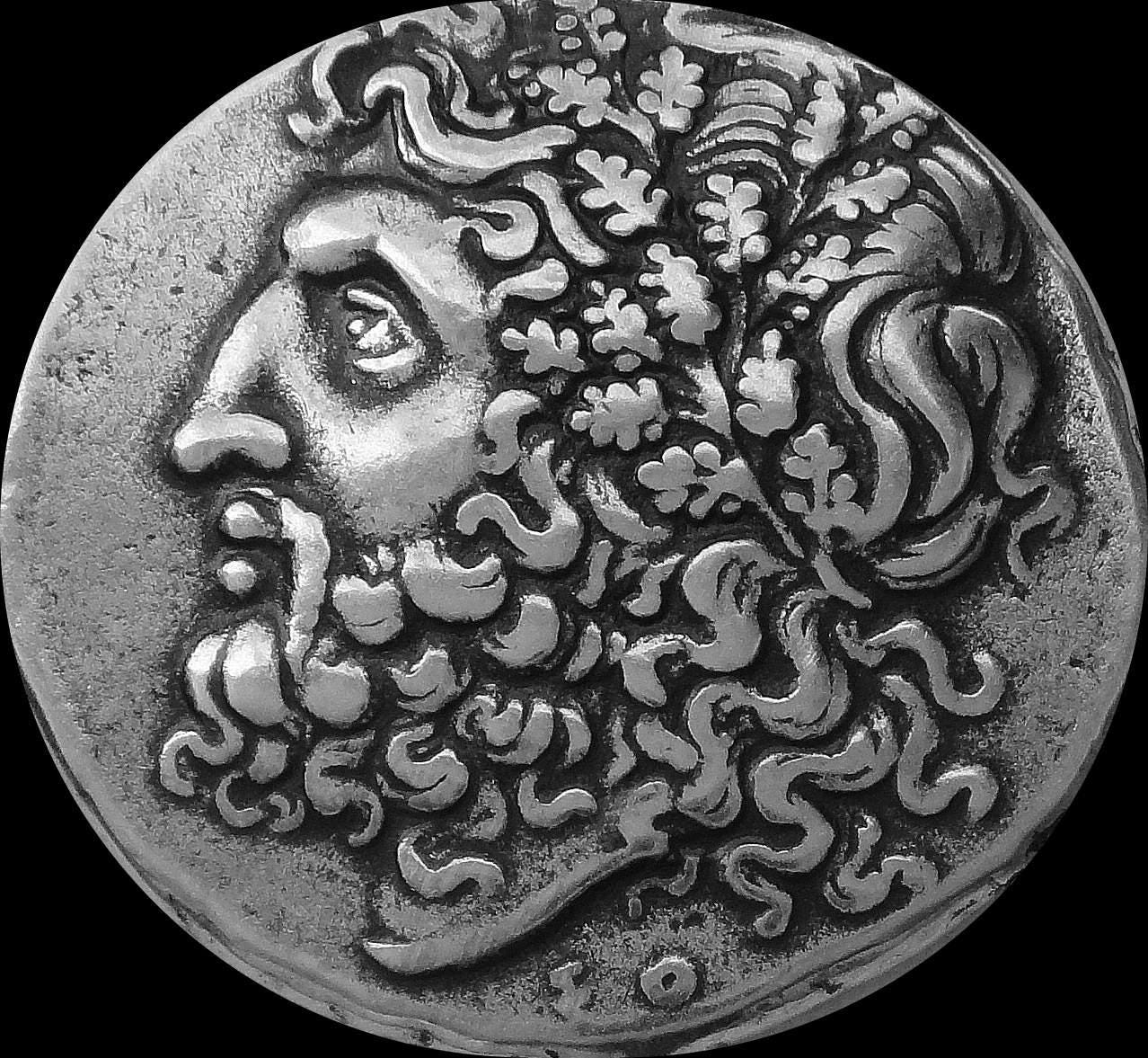 Ozz angelo タンクトップ　キリスト　y2k Zeus and His Lover Dione, Famous Greek Coin, Father of Apollo and