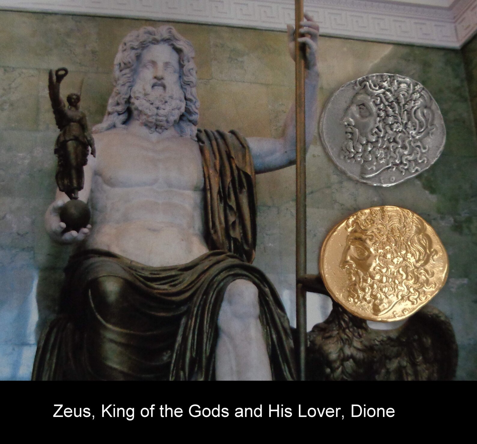 Zeus Famous Gree Coin King of the Gods and Dione His Lover Etsy