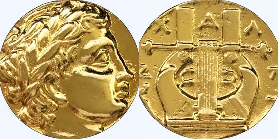 Percy/'s Uncle 86-G Percy Jackson Teen Gift Greek Coin Zeus King of the Gods