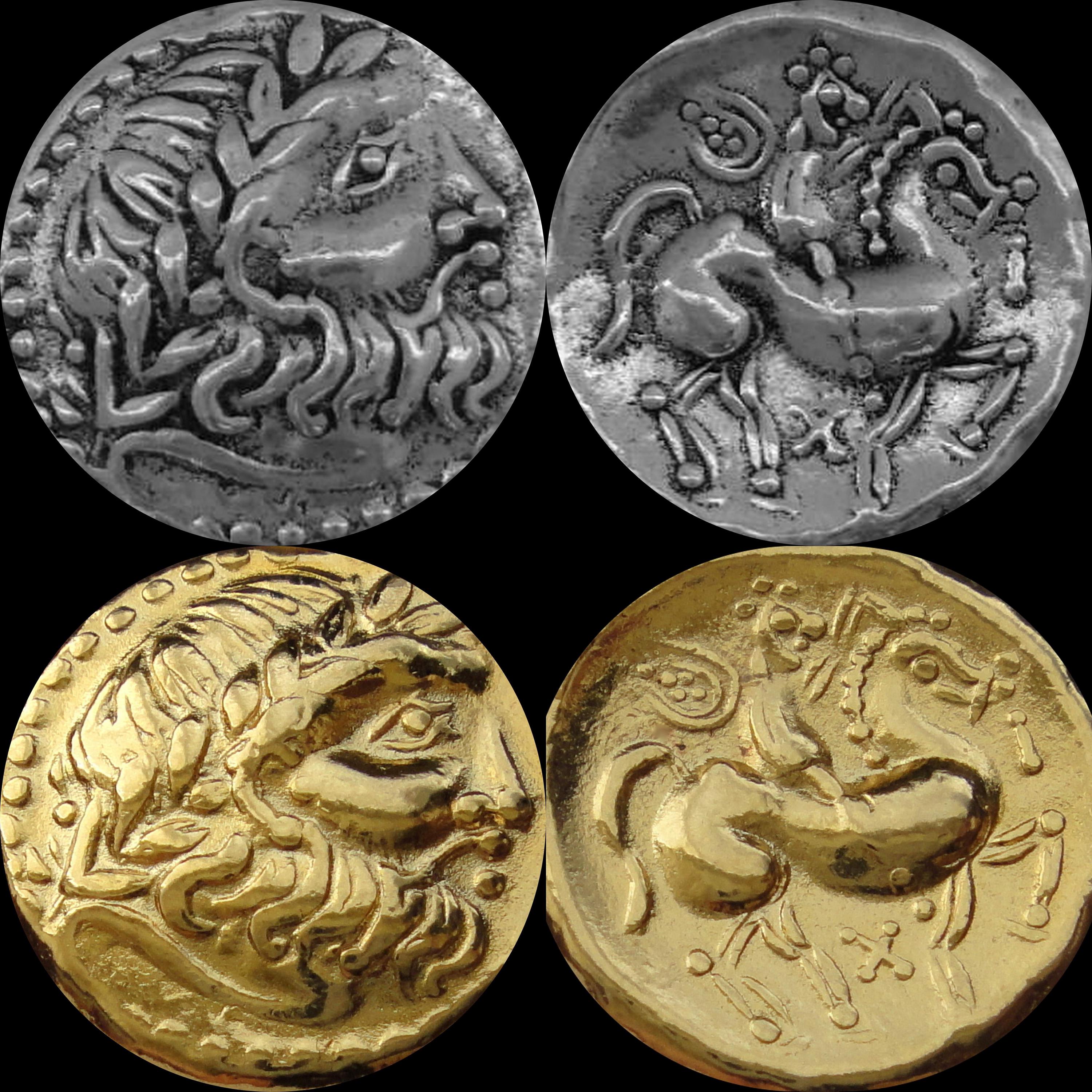 Zeus & Horse, a Celtic Version of Phillip II Greek Coin, King of