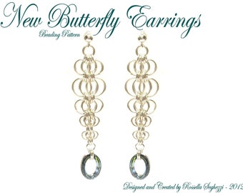 Bead Pattern Earrings New Butterfly - Pdf file Only for personal use