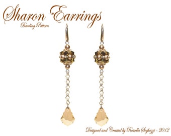 Bead Pattern Earrings Sharon - Pdf file Only for personal use