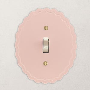 Scalloped Acrylic Light Switch Plate Cover - Modern Home Decor