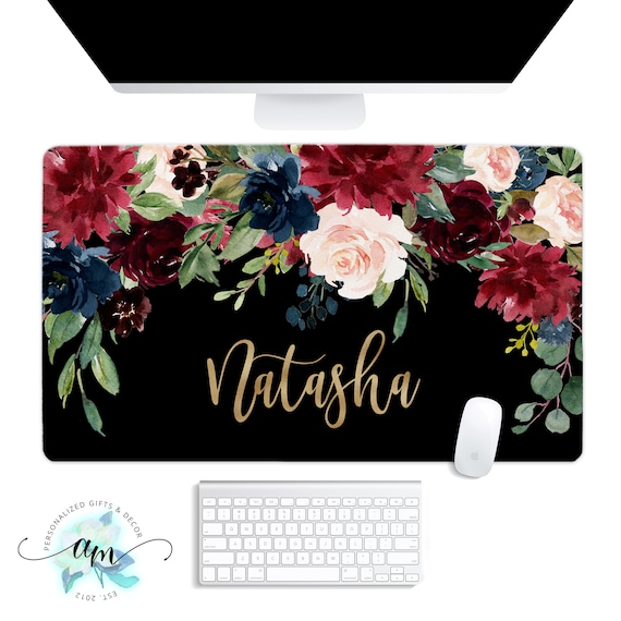 Custom Desk Pad Personalized Desk Pad Monogrammed Desk Mat Etsy