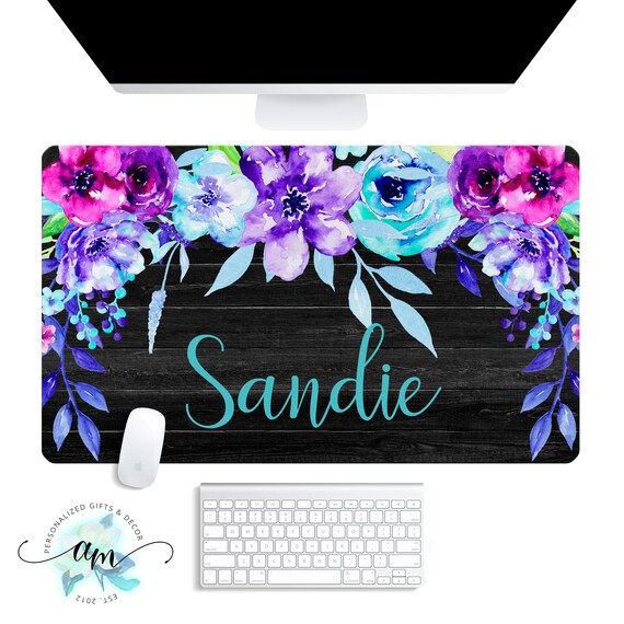Personalized Desk Pad Custom Desk Pad Monogrammed Desk Mat Etsy