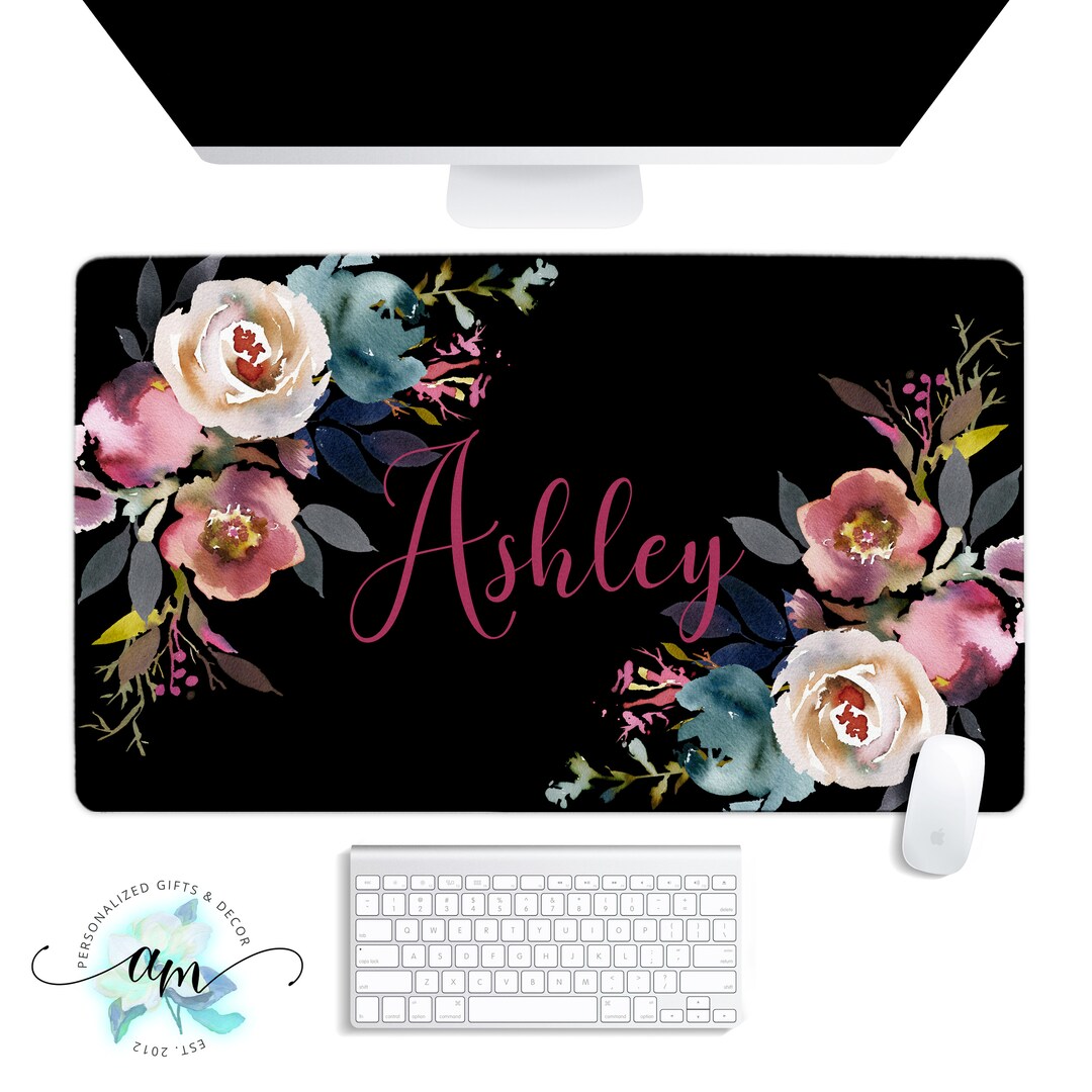 Custom Desk Pad Personalized Desk Pad Monogrammed Desk Mat Etsy
