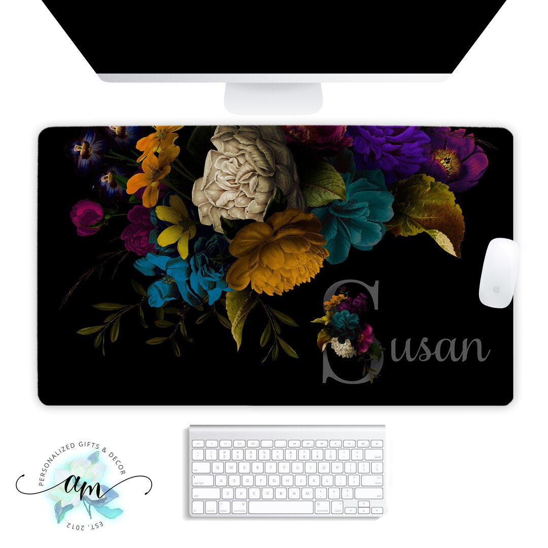 Custom Desk Pad Personalized Desk Pad Monogrammed Desk Mat Etsy