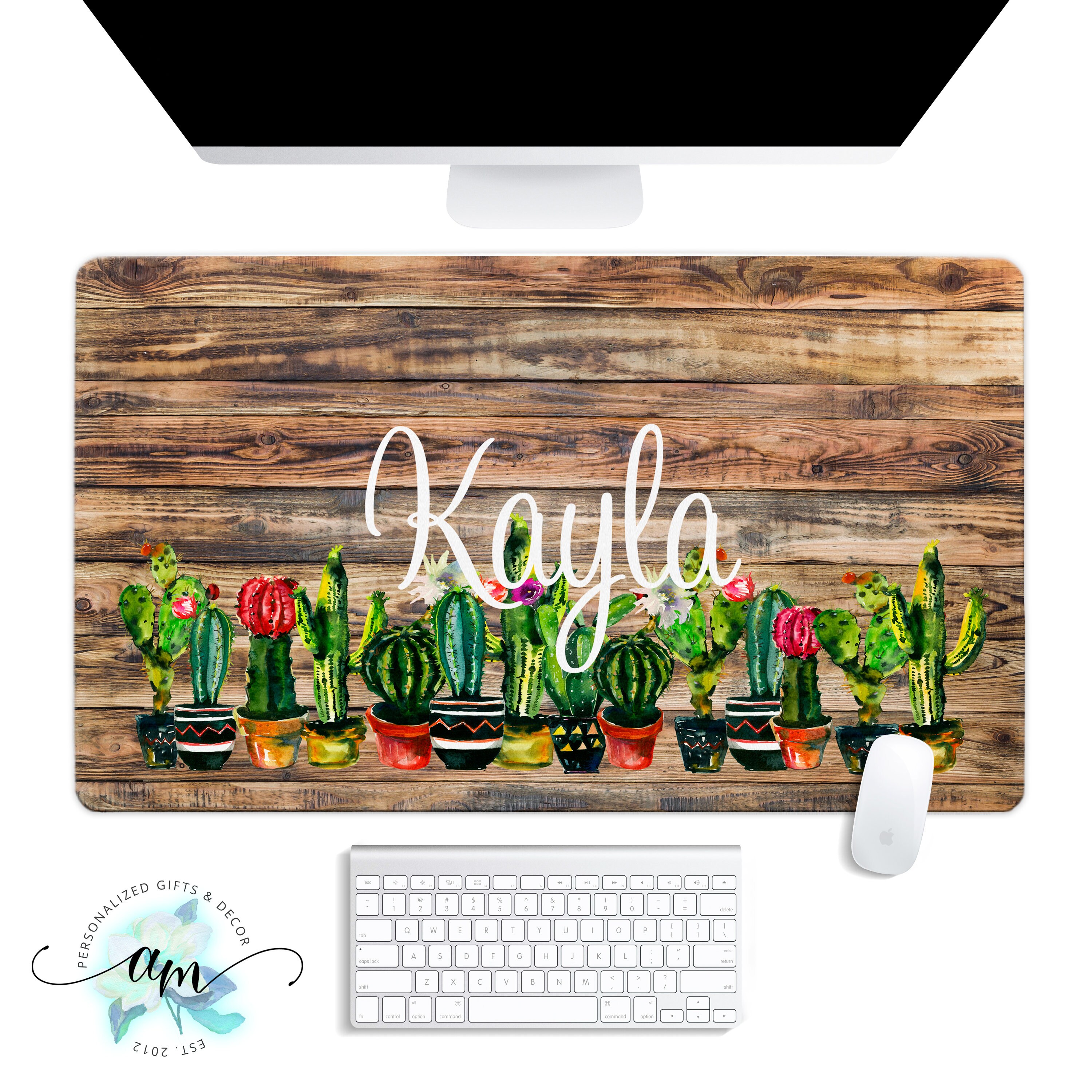 Custom Desk Pad Personalized Desk Pad Monogrammed Desk Mat Etsy