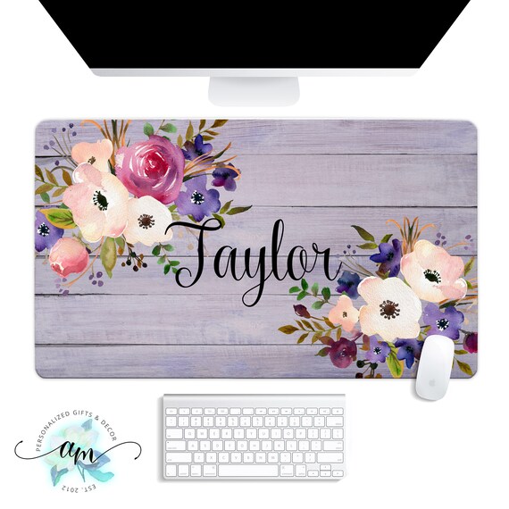 Custom Desk Pad Personalized Desk Pad Monogrammed Desk Mat Etsy
