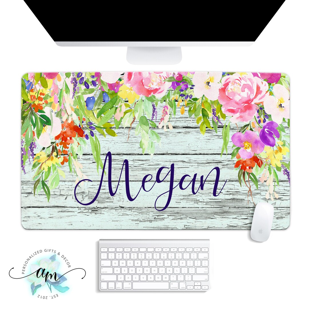 Custom Desk Pad Personalized Desk Pad Monogrammed Desk Mat - Etsy Singapore