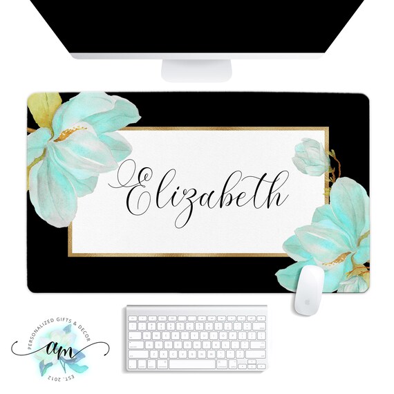 Custom Desk Pad Personalized Desk Pad Monogrammed Desk Mat Etsy