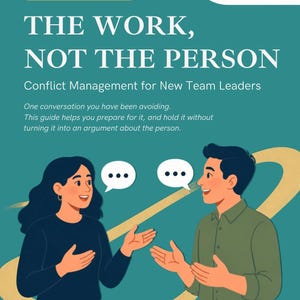 Conflict Management Guide for New Leaders | TALK Framework + Manager Scripts | Printable PDF + Editable Tools