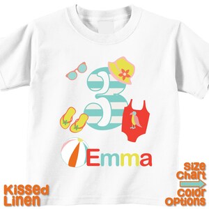 Personalized Pool Swim Party T-shirt Bodysuit Girl Kids Summer Outdoor Pool Splish Splash Backyard Swim Birthday Party Shirt