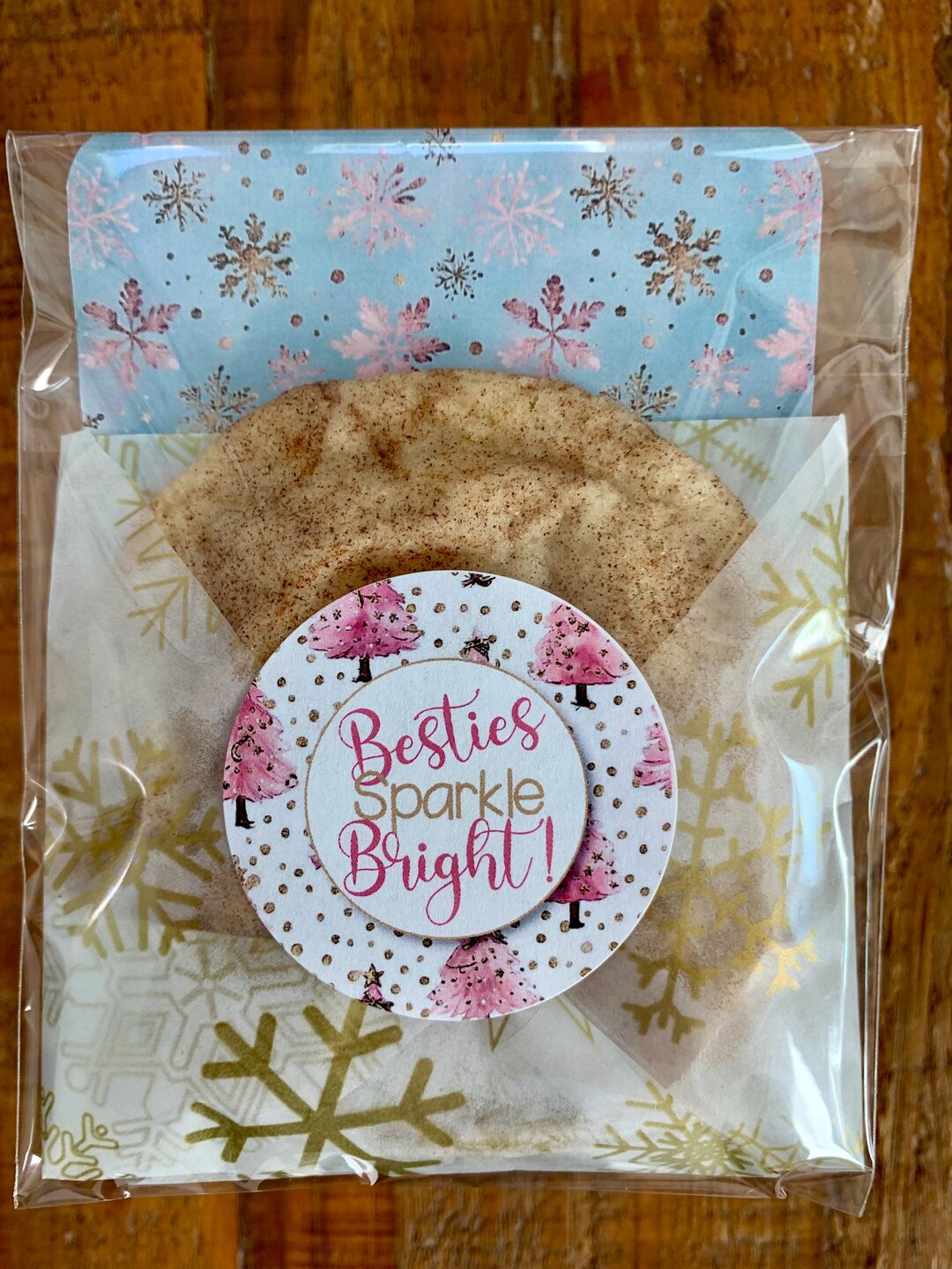 Cookie Packaging Kit Pink Mint Christmas Holidays Best Friends Besties ...