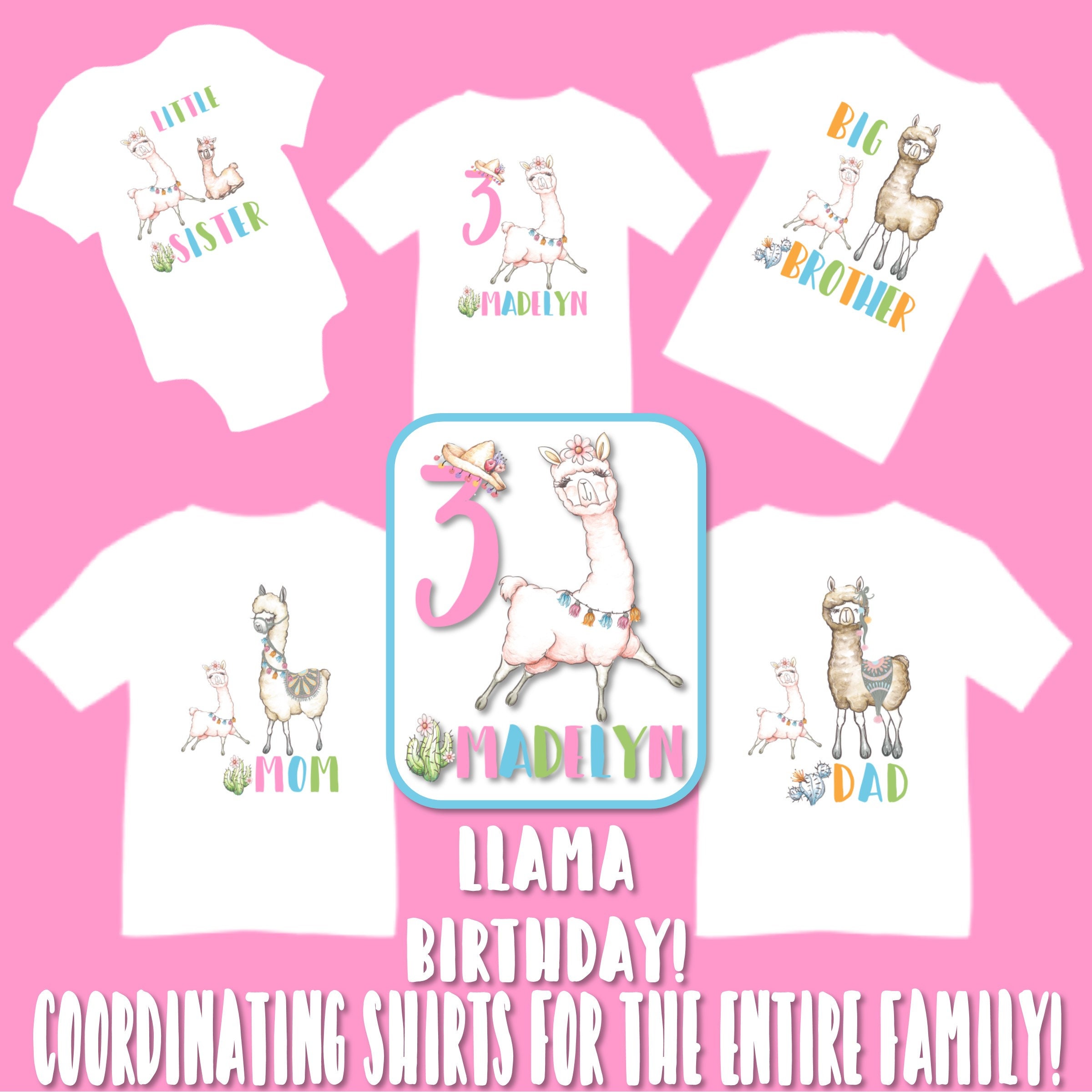 llama family shirts