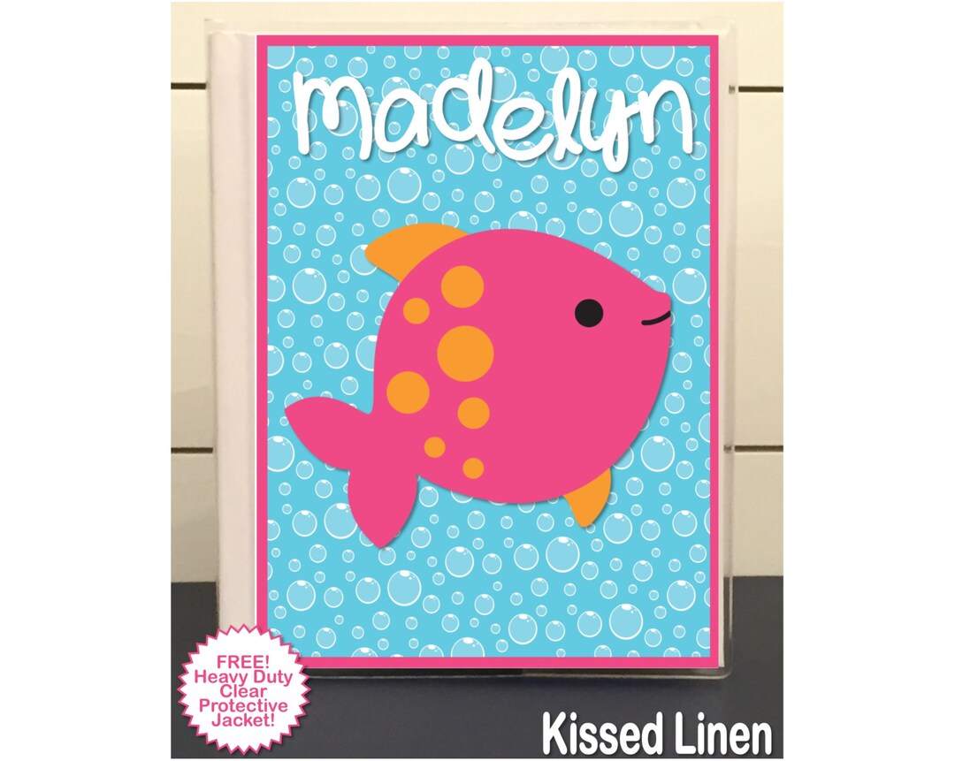 Personalized Girl Pink Orange Fish Beach Ocean Travel Vacation Etsy