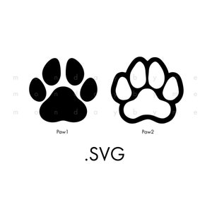 Poot-SVG | Berenpootafdruk |  Dog Paw SVG-bundel | Svg met hondenafdruk