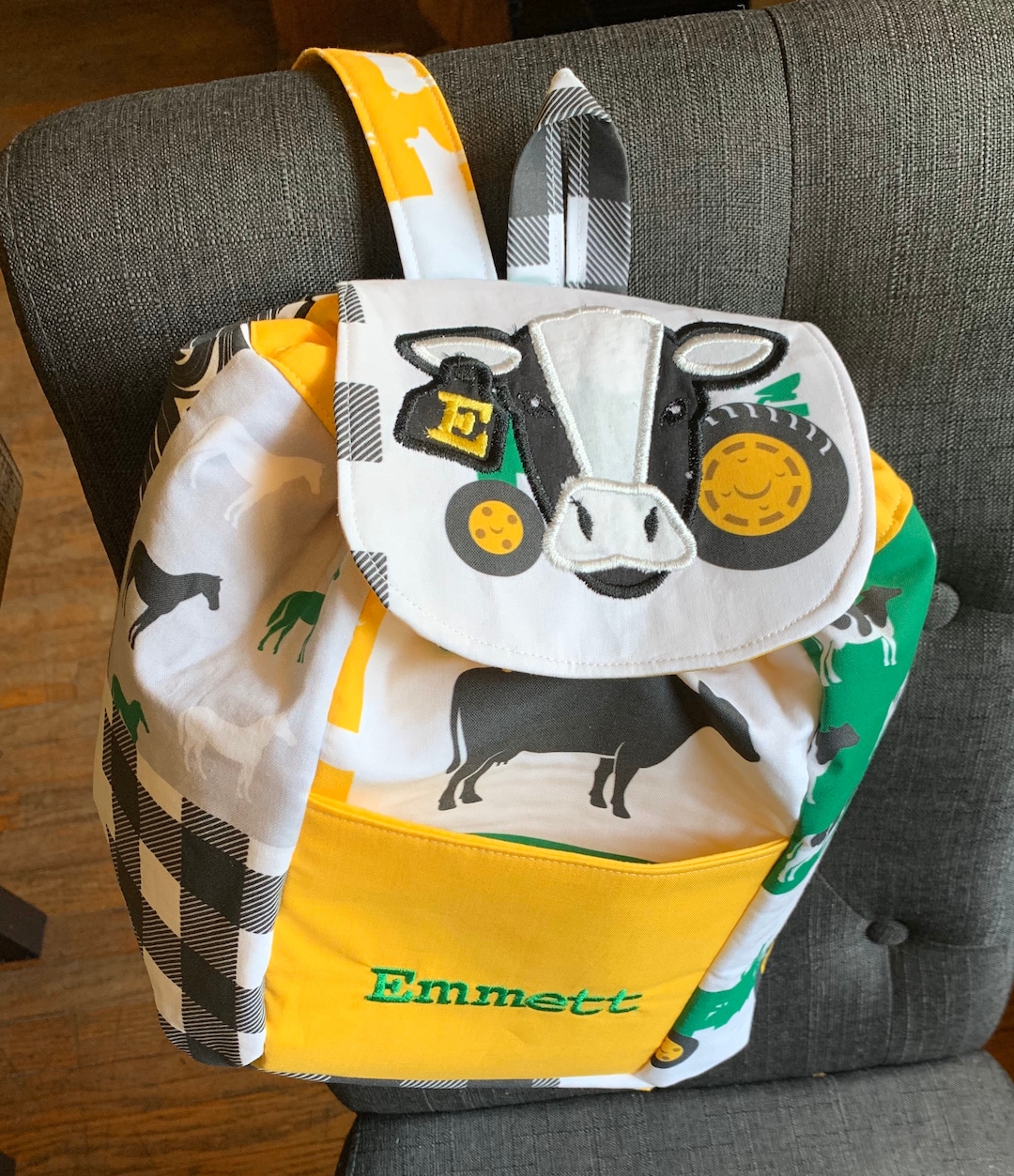 Personalized Toddler Backpack- Personalized Boys Backpack-farm Backpack ...