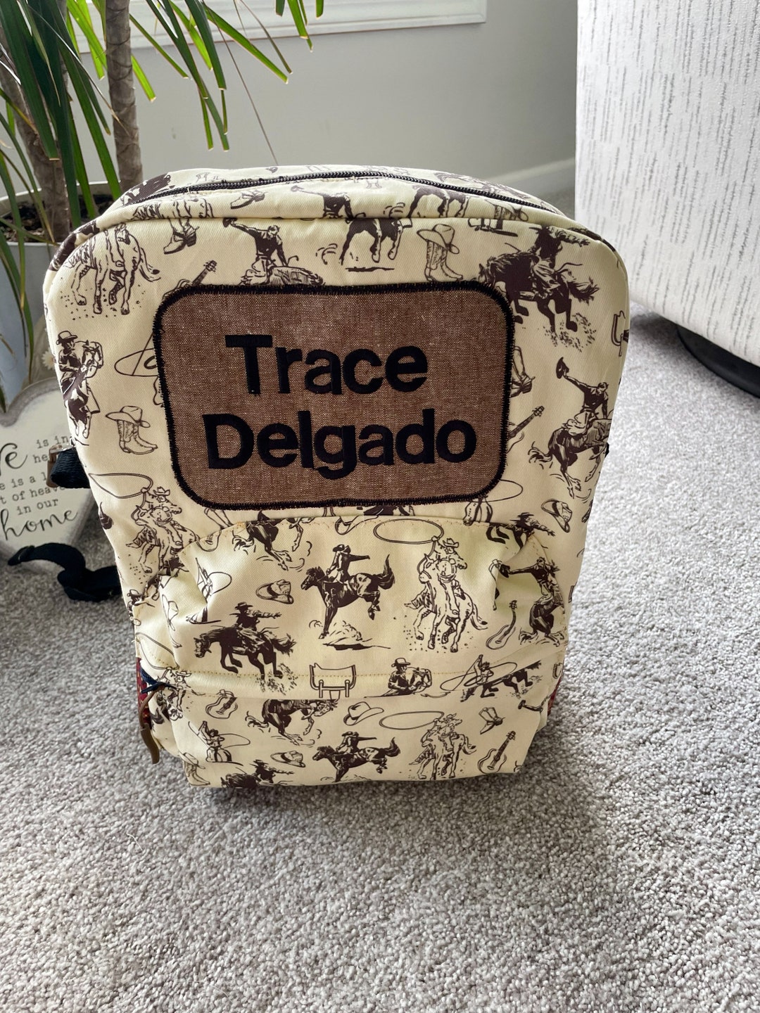 Cowboy Backpackwestern Backpack school Backpack backpack Etsy