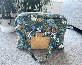 Vintage Swirl Floral Teal Turquoise Black Custom Waterproof Travel Tote Bag Duffel Bag Crossbody Luggage handbag Vintage Swirl Floral Teal Turquoise Black Custom Waterproof Travel Tote Bag Duffel Bag Crossbody Luggage handbag