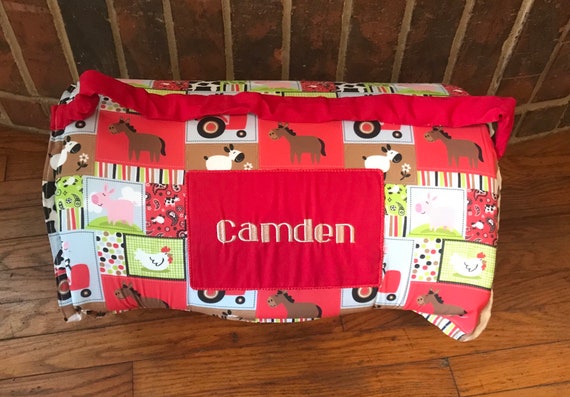 Personalized Nap Mat Farm Nap Mat Boy Nap Etsy