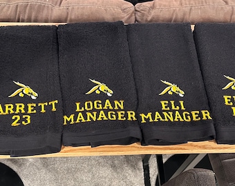Personalized Embroidered Basketball Sweat Towel: Custom Team Logo