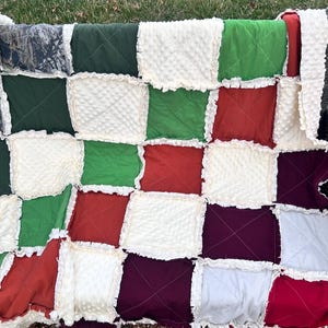 Handmade to order keepsake/memory rag quilt