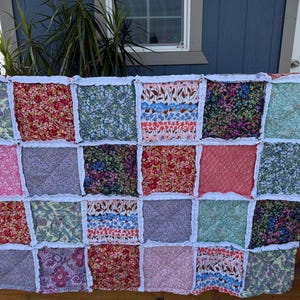 Handmade to order keepsake/memory rag quilt