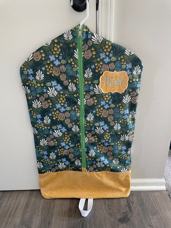 Personalized Garment Bagfloral Garment Bag Etsy