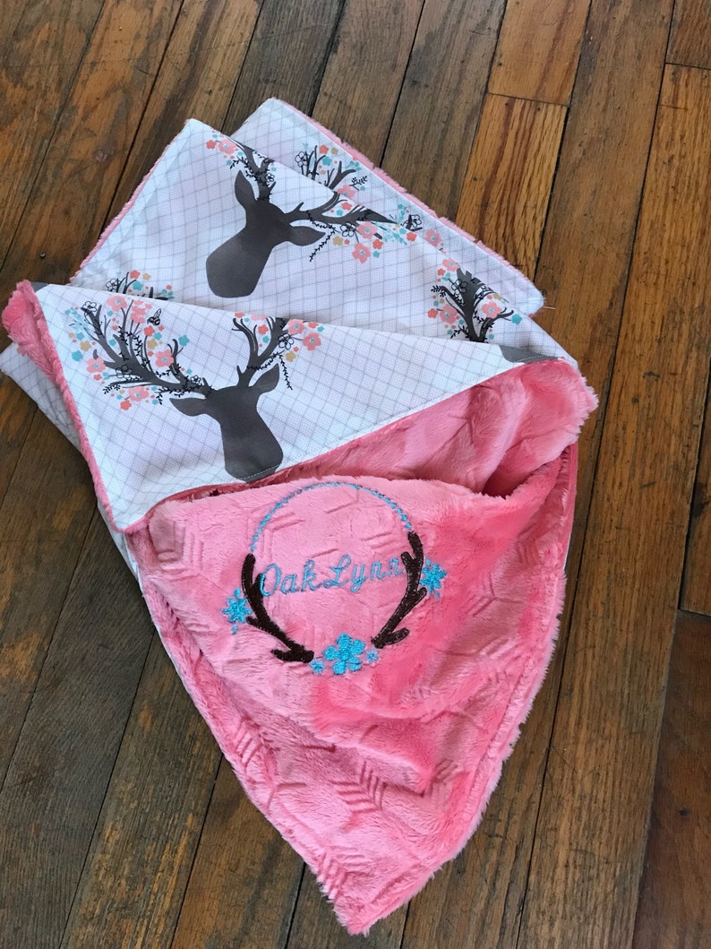 Personalized Woodland blanketbaby girl gift boxbaby girl Etsy