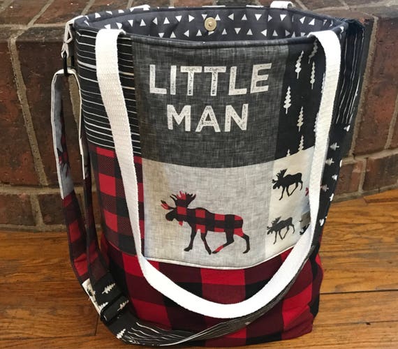 red diaper bag for boy
