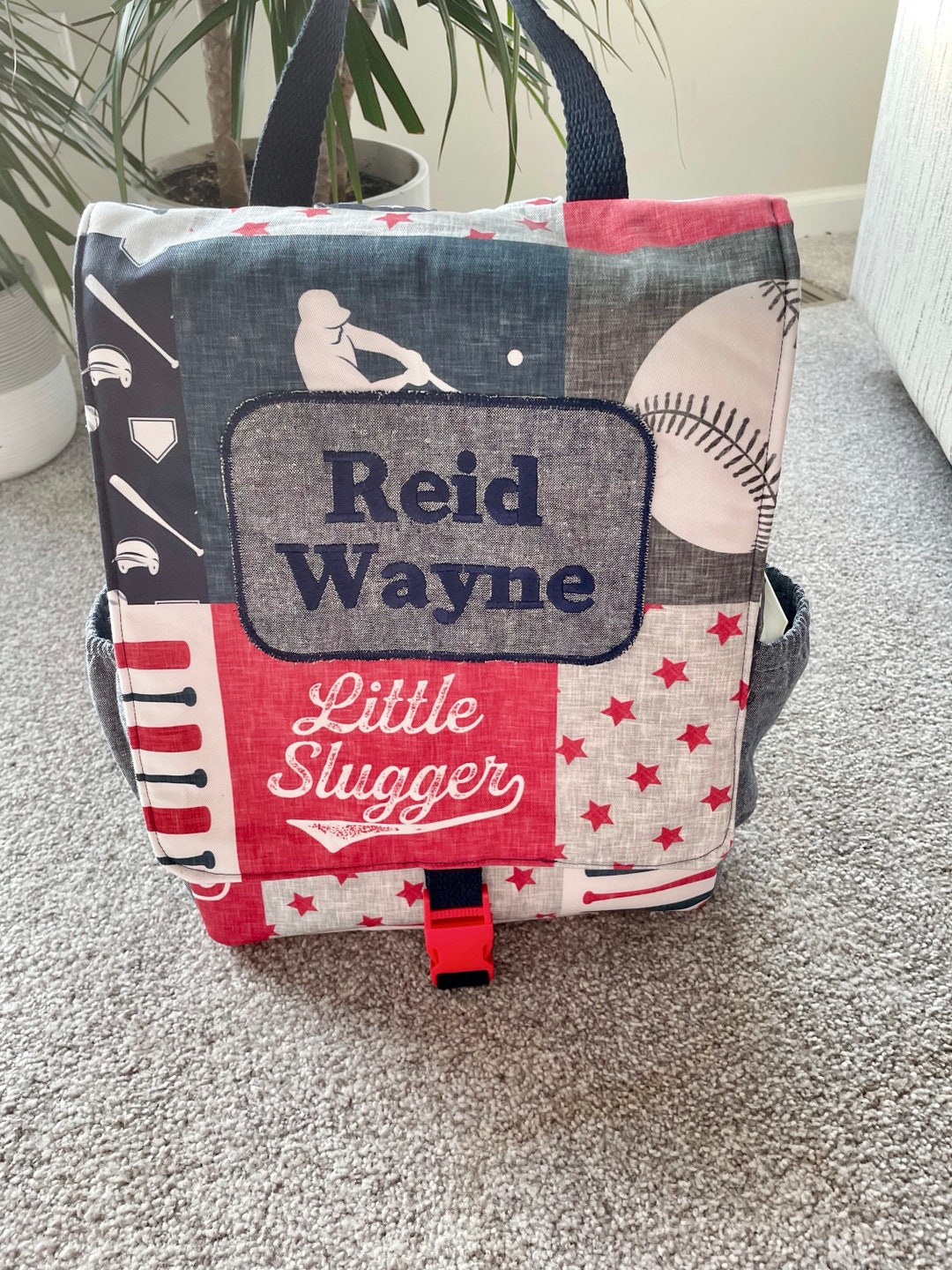 Diaper Bag Backpack-little Slugger Backpack baseball Theme - Etsy