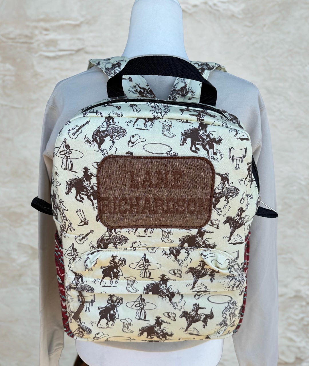 Handmade Cowboy Backpack: Personalized Western School Bag - Etsy