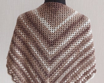 Crocheted Triangular Scarf / Shoulder Scarf Women's Scarves Romantic Pattern Ideal for Summer