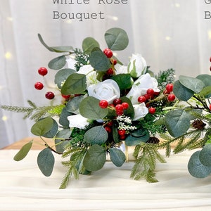 Christmas Wedding Bouquet Collection | Winter Wedding Bouquet | Christmas Bouquet | Cascading Bridal Bouquet